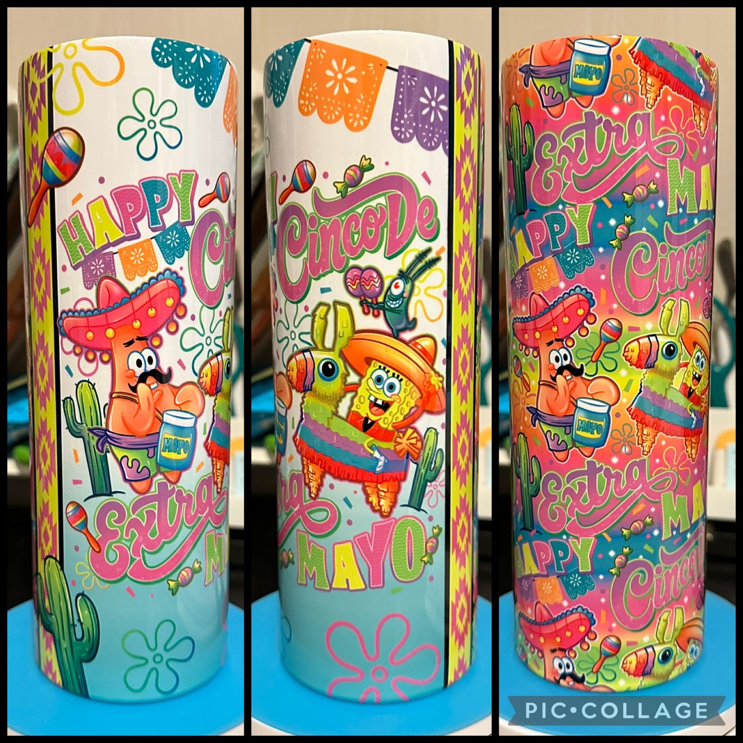 Sponge And Star Cinco De Extra Mayo 20oz Sublimation Tumbler