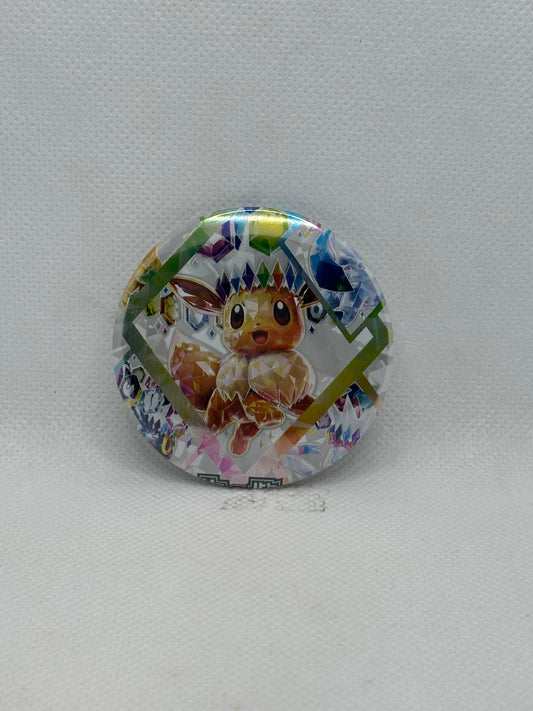 Prismatic Anime Fox Button Pin
