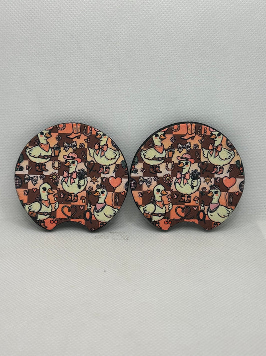 Western Goose Car Coasters