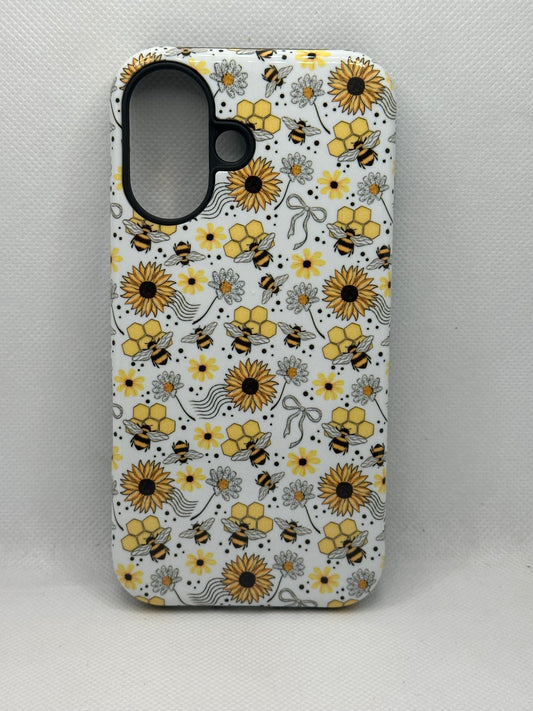 Honey Bee And Sunflowers Magnetic Phone Case