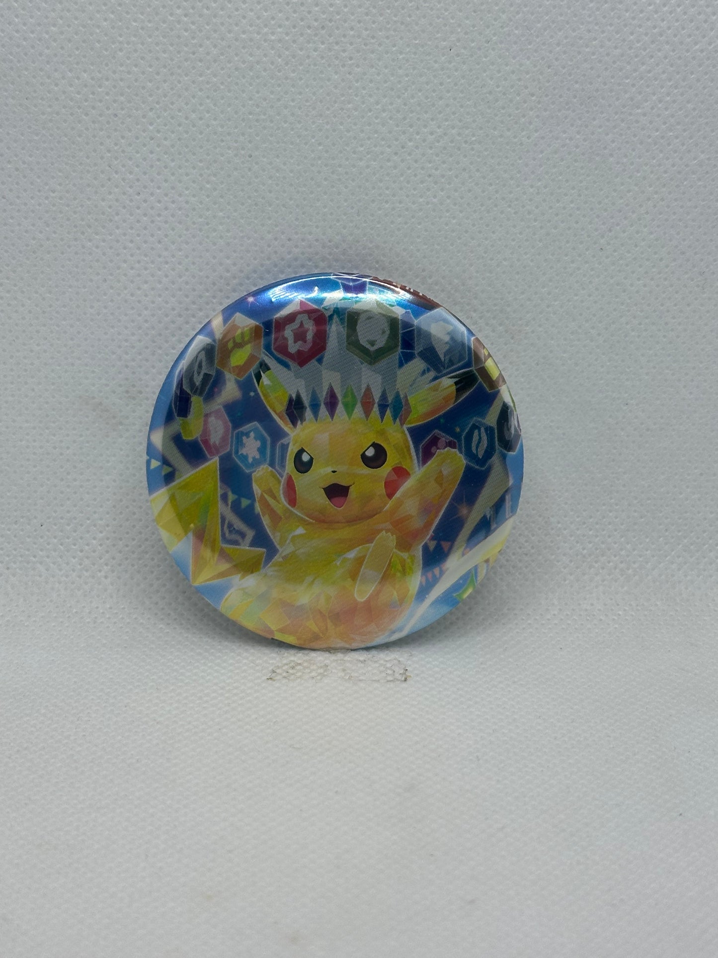 Lightning Mouse Crown Button Pin