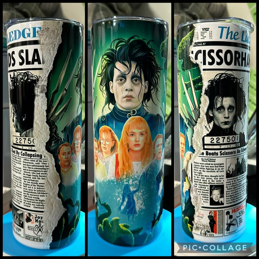 Edward Halloween 20oz Glossy Sublimation Tumbler