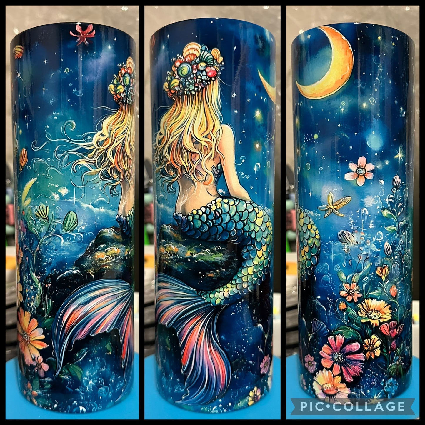 Night Sky Mermaid 20oz Sublimation Tumbler