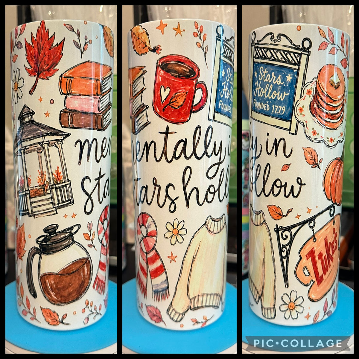 Mentally In Stars Hollow 20oz Sublimation Tumbler
