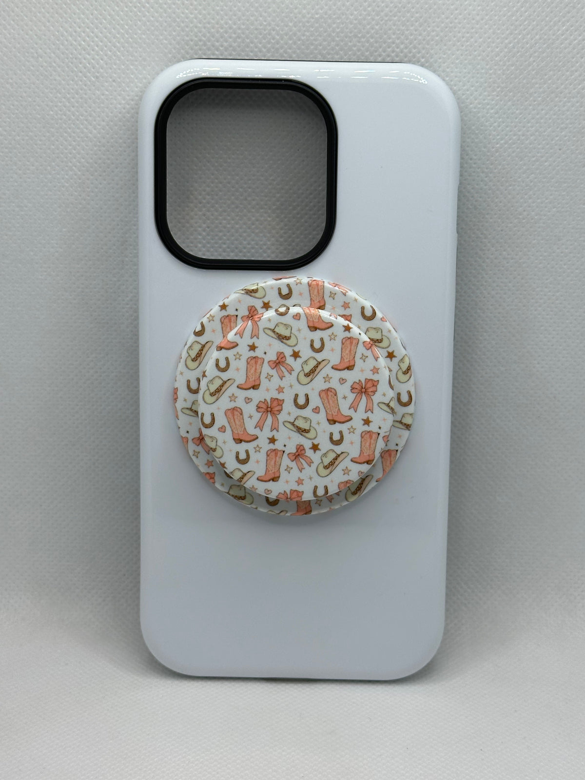 Pink Cowgirl Magnetic Phone Grip