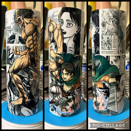 Titan Comic Anime 20oz Sublimation Tumbler