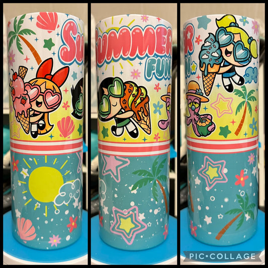 Power Girls Summer Fun 20oz Sublimation Tumbler