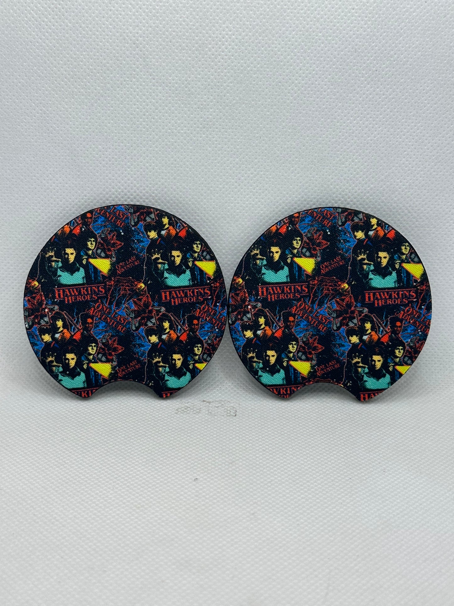Stranger Hawkins Car Coasters
