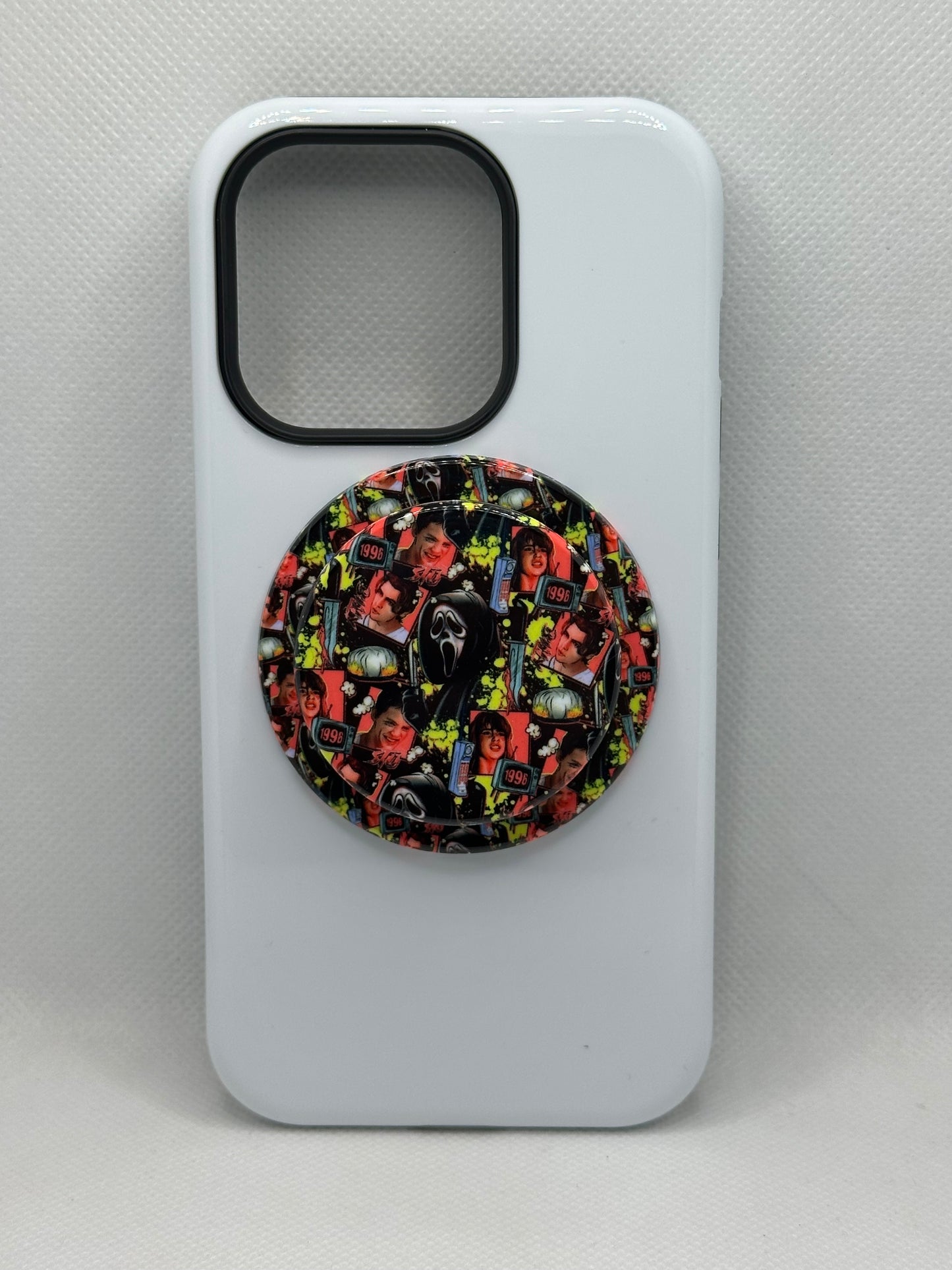 Neon Scream Ghost Magnetic Phone Grip
