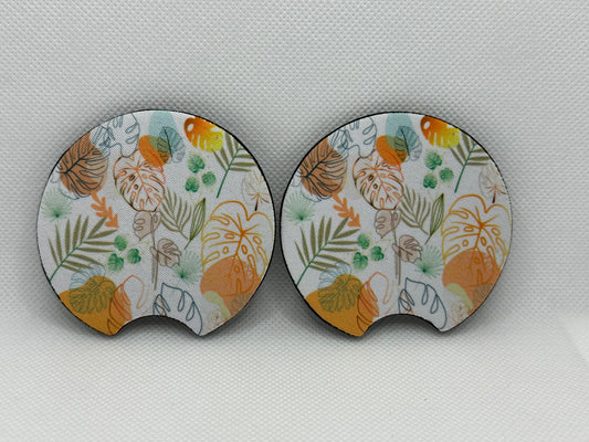 Monstera Plants Car Coasters