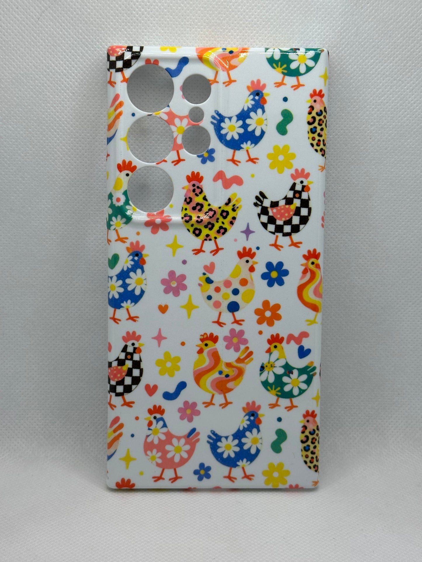 Retro Chickens Hard Shell Phone Case