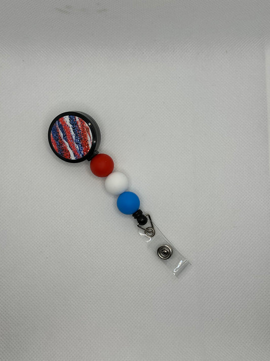 Red White And Blue Glitter Milky Way Black Badge Reel