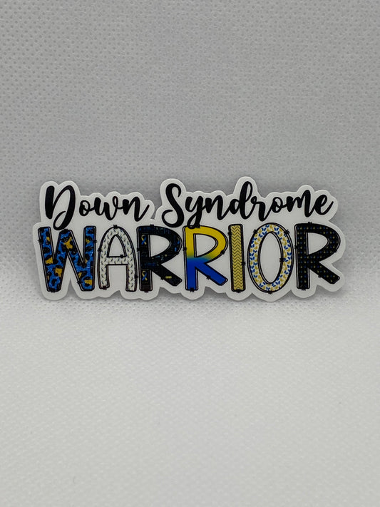 Down Syndrome Warrior Die Cut Sticker